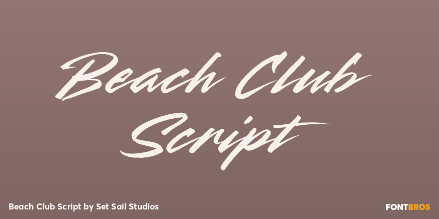 Beach Club Script Poster