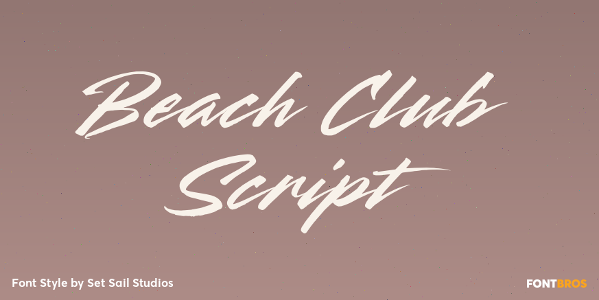 Beach Club Script Poster
