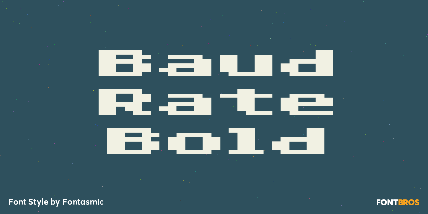 Baud Rate Bold Font Poster #1