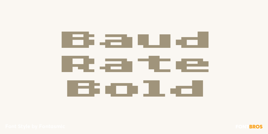 Baud Rate Bold Font Poster #1