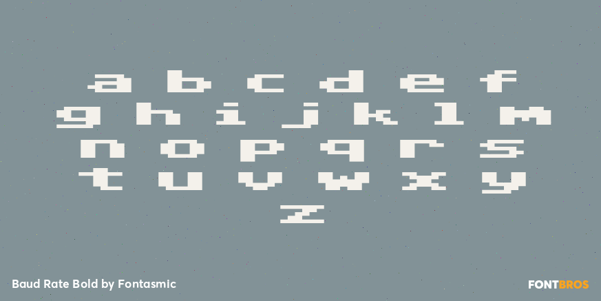 Baud Rate Bold Font Poster #3