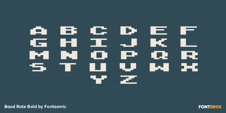 Baud Rate Bold Font Poster #1
