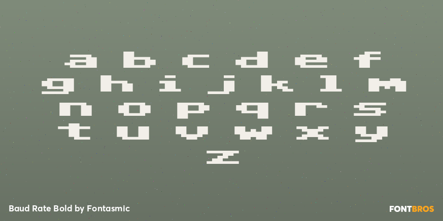 Baud Rate Bold Font Poster #1