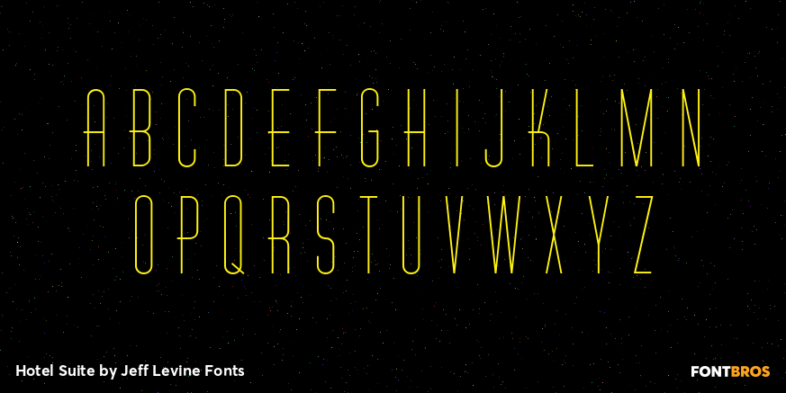 Hotel Suite Font Poster #2