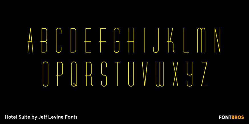 Hotel Suite Font Poster #3