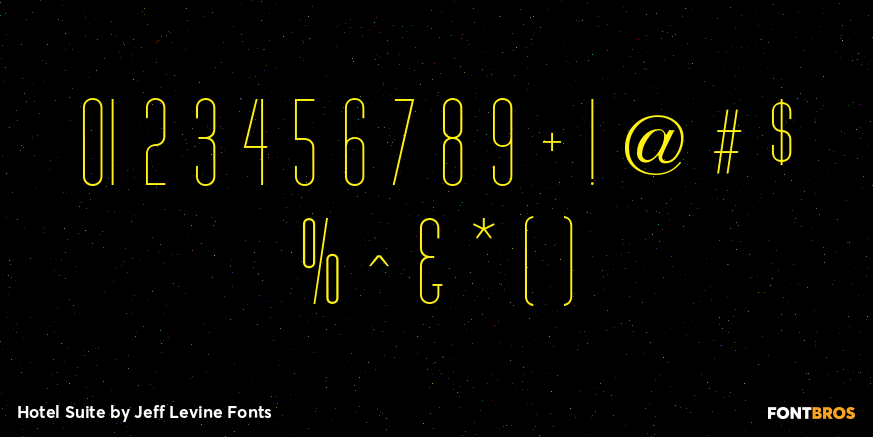 Hotel Suite Font Poster #4