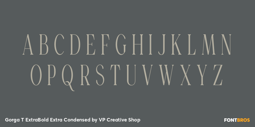 Gorga T ExtraBold Extra Condensed Font Poster #2