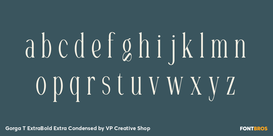 Gorga T ExtraBold Extra Condensed Font Poster #3