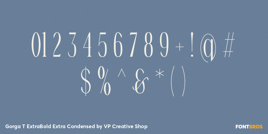Gorga T ExtraBold Extra Condensed Font Poster #4