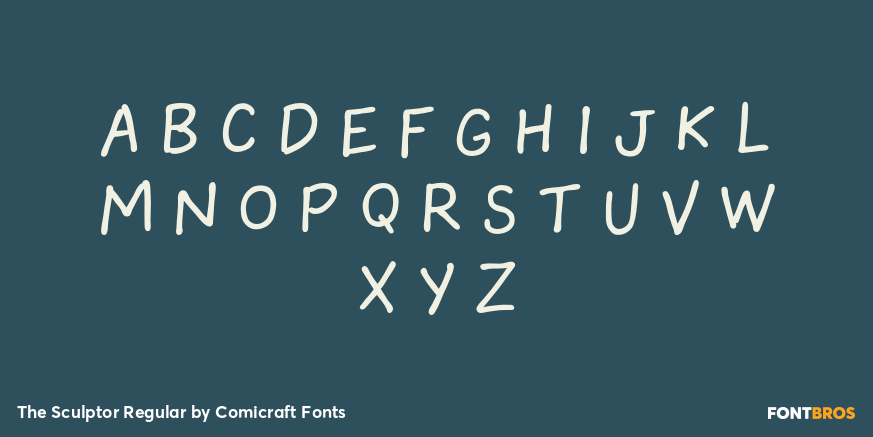 The Sculptor Regular Font Poster #3