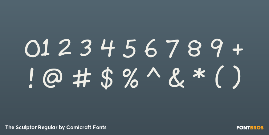 The Sculptor Regular Font Poster #4