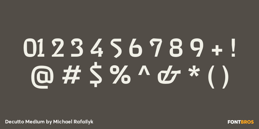 Decutto Medium Font Poster #1