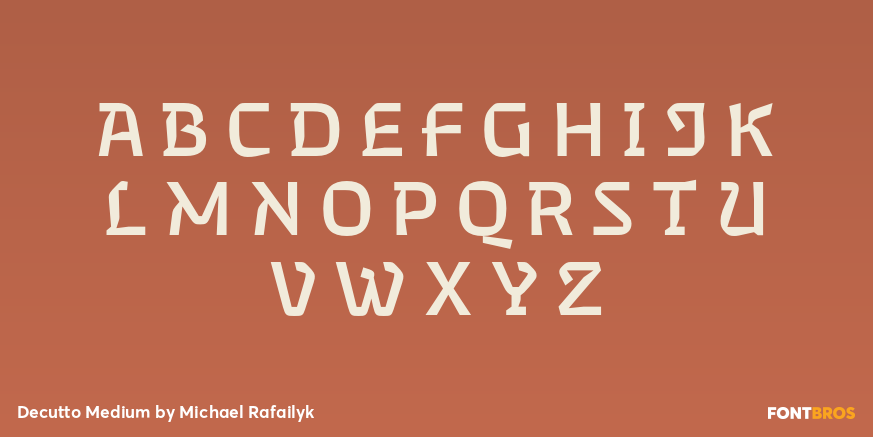 Decutto Medium Font Poster #2