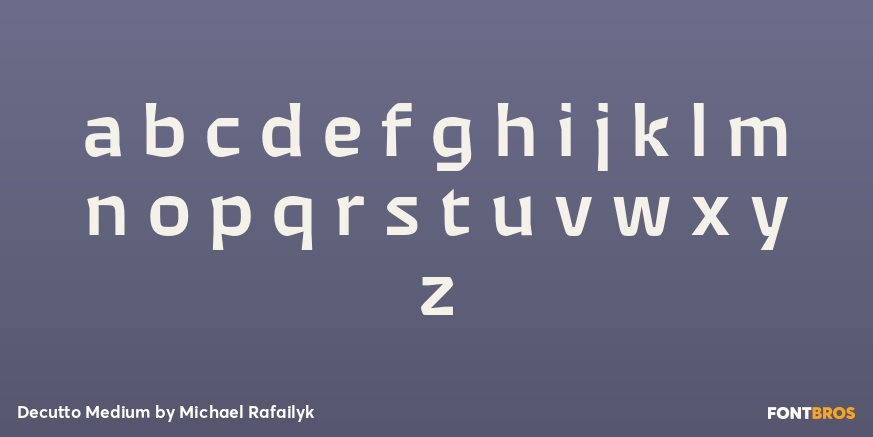 Decutto Medium Font Poster #3