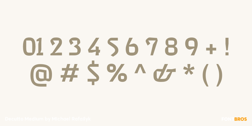 Decutto Medium Font Poster #4
