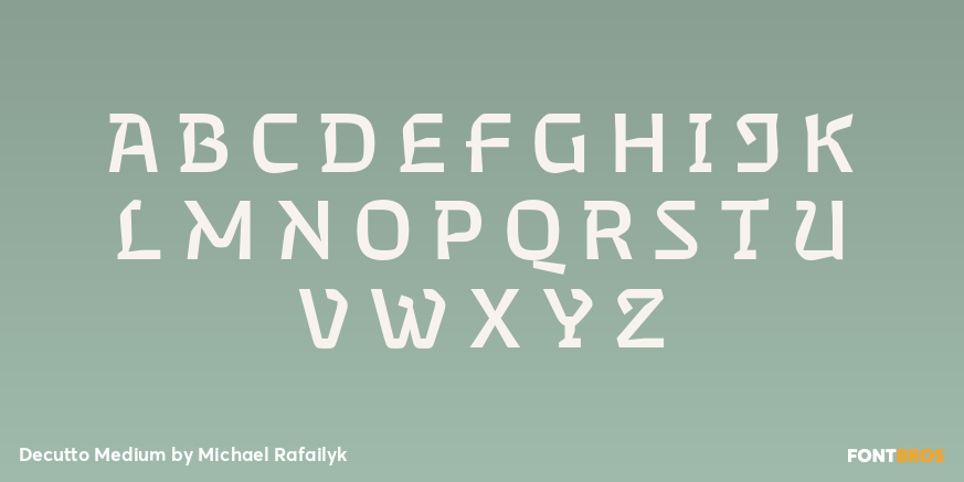 Decutto Medium Font Poster #1