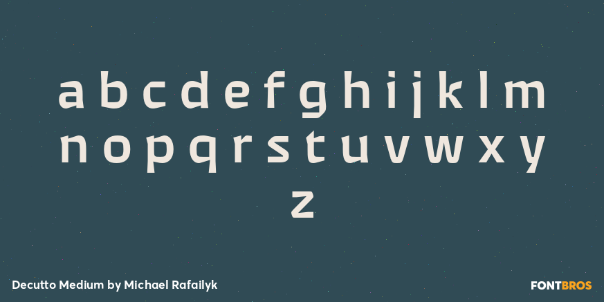 Decutto Medium Font Poster #1