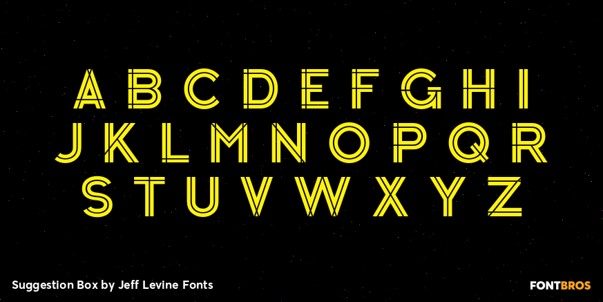 Suggestion Box Font Poster #2