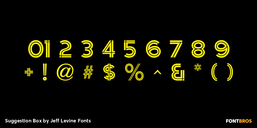 Suggestion Box Font Poster #4