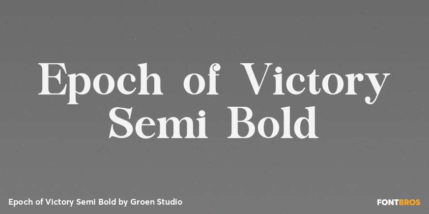 Epoch of Victory Semi Bold Poster
