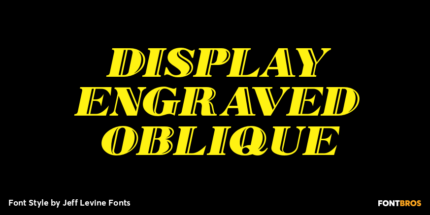 Display Engraved Oblique Poster