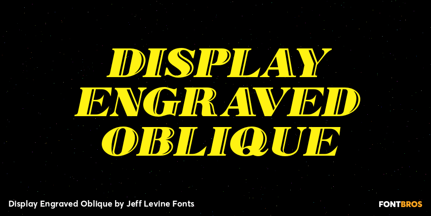 Display Engraved Oblique Poster