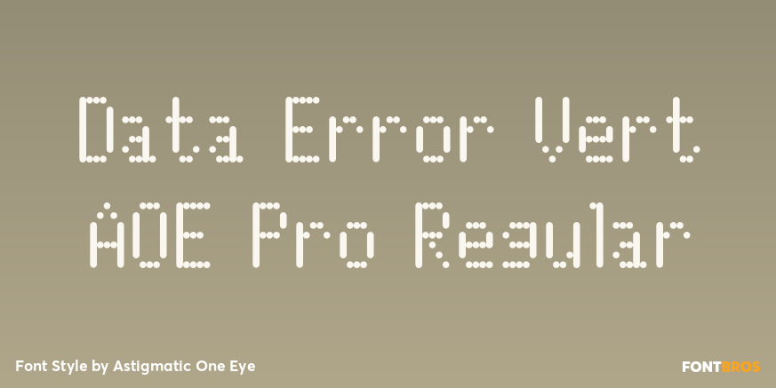 Data Error Vert AOE Pro Regular Poster
