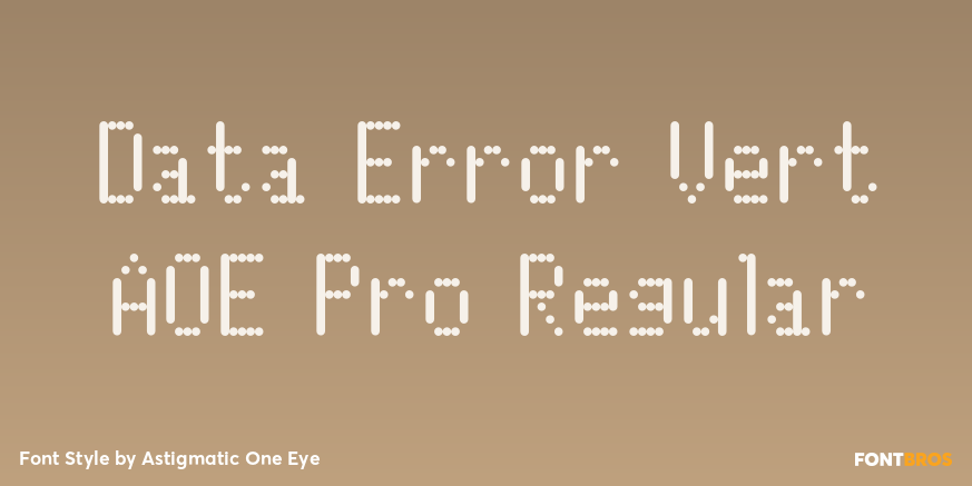 Data Error Vert AOE Pro Regular Poster
