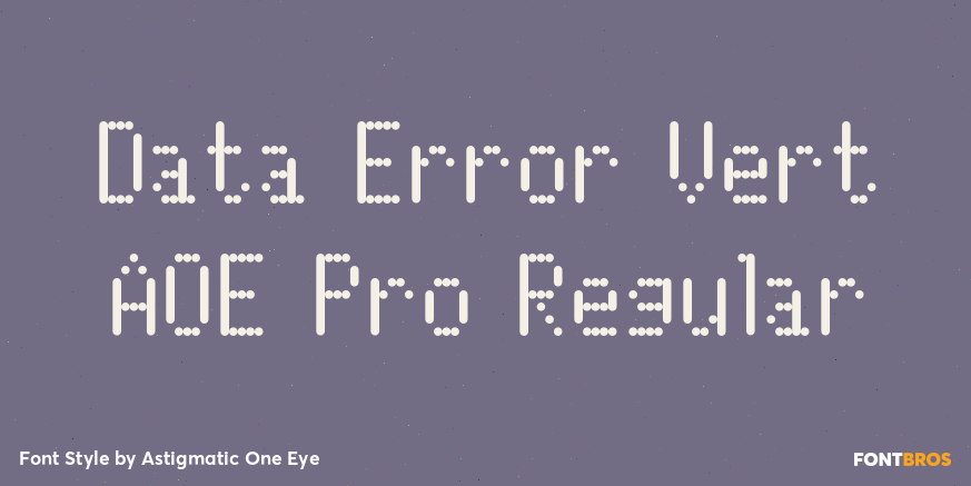 Data Error Vert AOE Pro Regular Poster