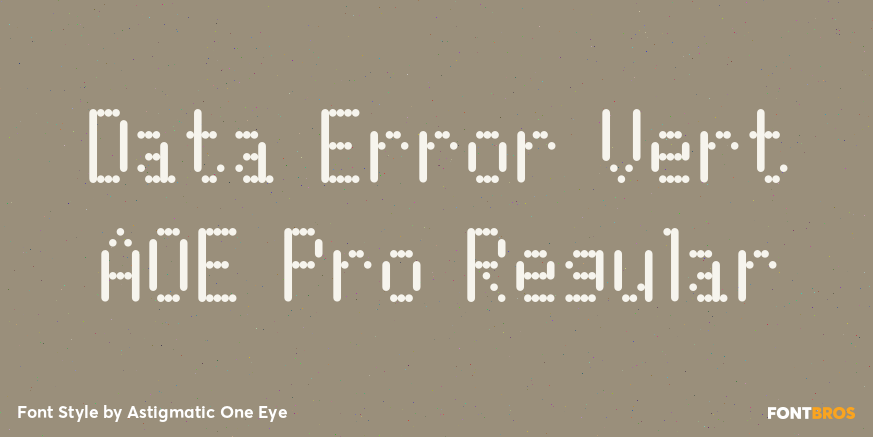 Data Error Vert AOE Pro Regular Poster