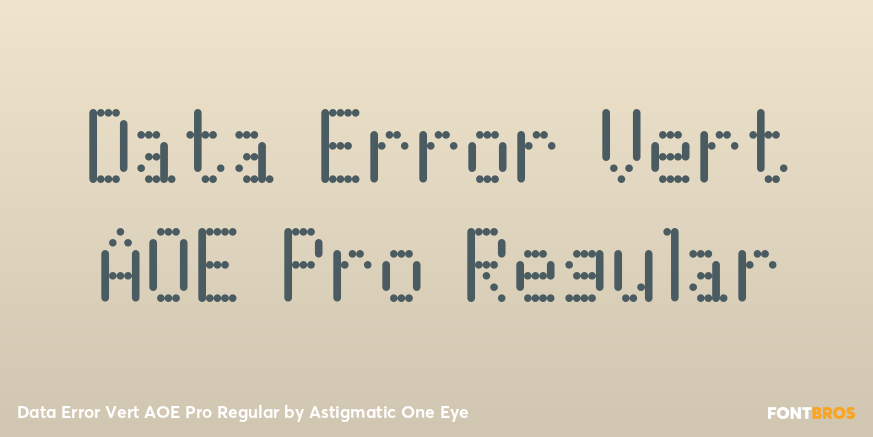 Data Error Vert AOE Pro Regular Poster