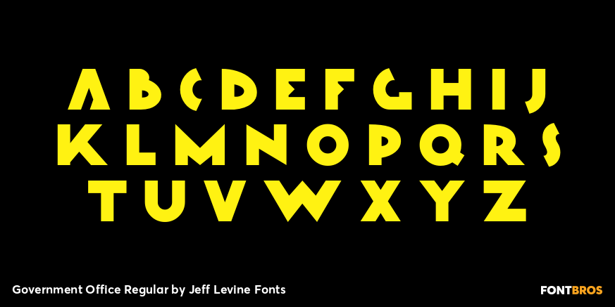 Government Office Regular Font Poster #2