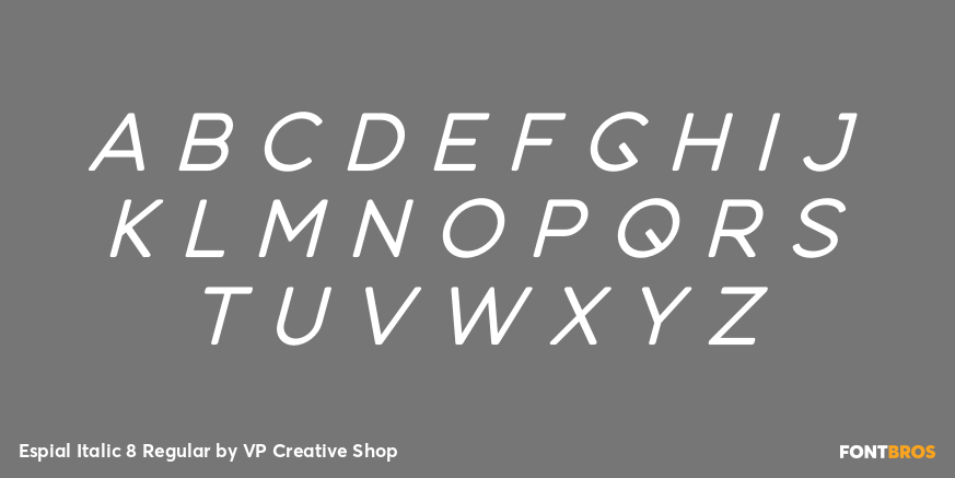 Espial Italic 8 Regular Font Poster #2