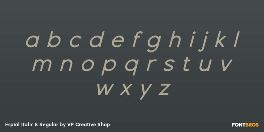 Espial Italic 8 Regular Font Poster #3