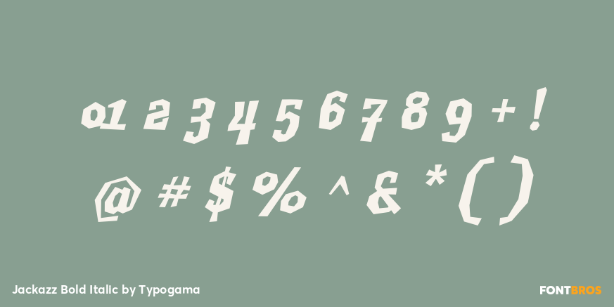 Jackazz Bold Italic Font Poster #4