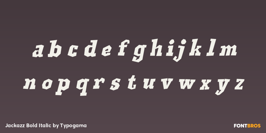 Jackazz Bold Italic Font Poster #3