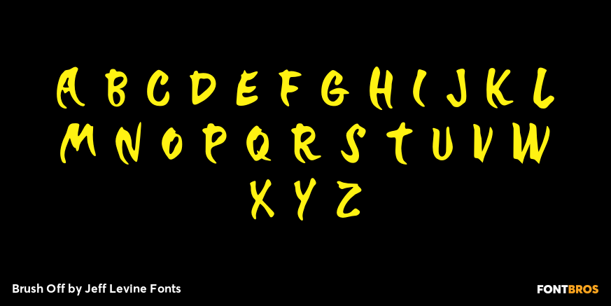Brush Off Font Poster #3