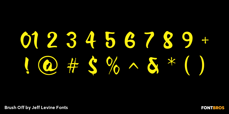 Brush Off Font Poster #4