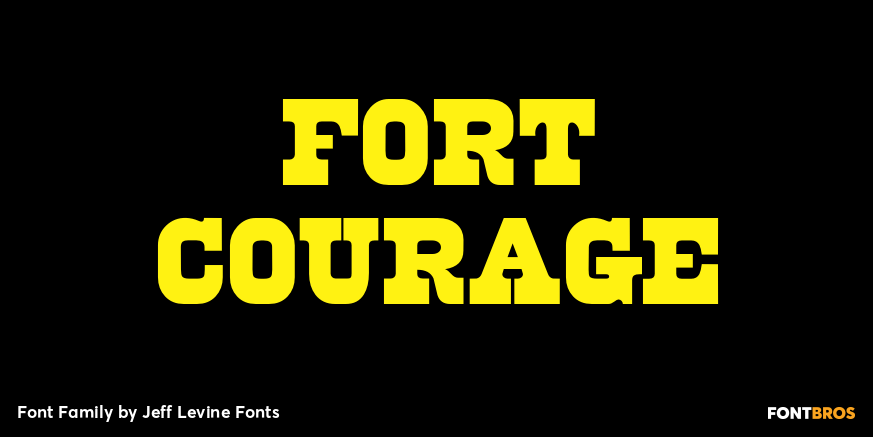 Fort Courage Font Family Poster