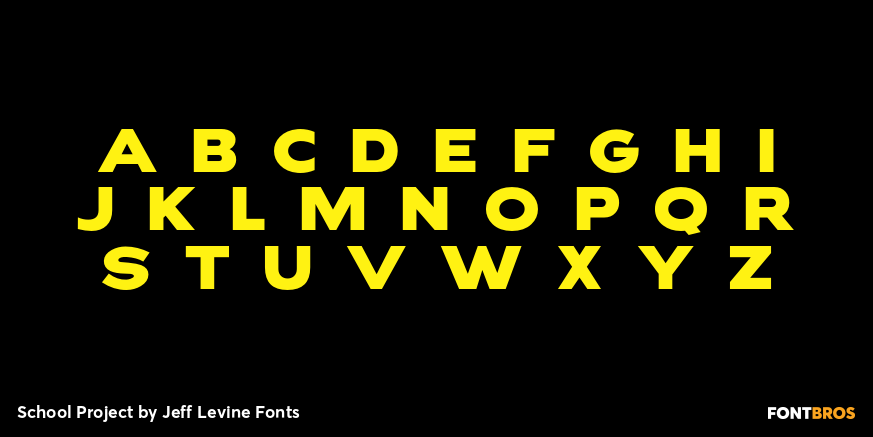 School Project Font Poster #2