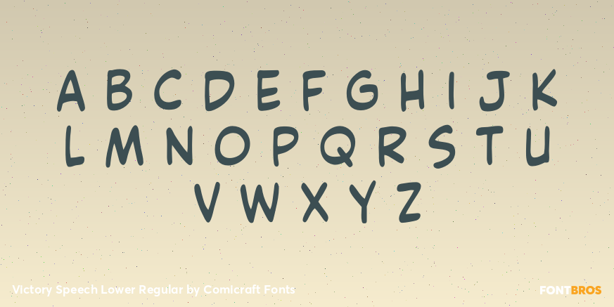 Victory Speech Lower Regular Font Poster #2