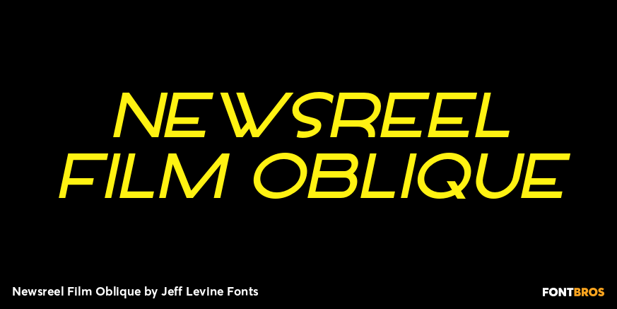 Newsreel Film Oblique Poster