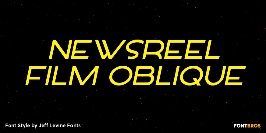 Newsreel Film Oblique Poster