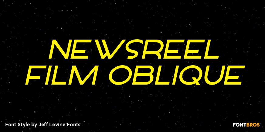 Newsreel Film Oblique Poster