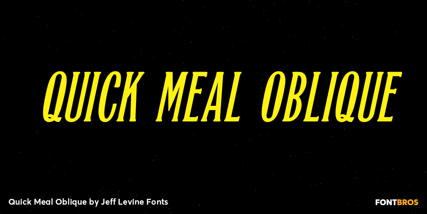 Quick Meal Oblique Poster