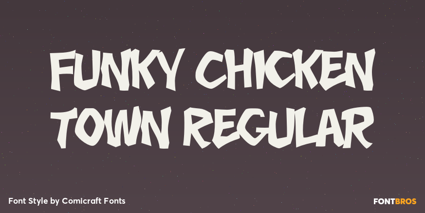 Funky Chicken Town Regular Poster