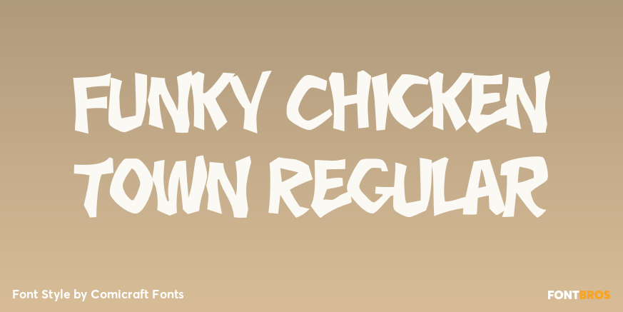 Funky Chicken Town Regular Poster