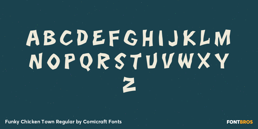 Funky Chicken Town Regular Font Poster #1