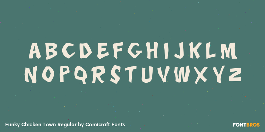 Funky Chicken Town Regular Font Poster #1
