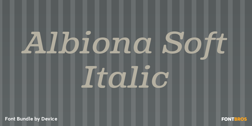 Albiona Soft Italic Poster